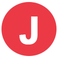 letter j red icon