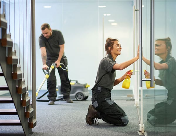 Window cleaning interior