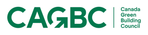Logo of the Canada Green Building Council, featuring the acronym CAGBC in bold green letters and the full name Canada Green Building Council in smaller green text to the right.